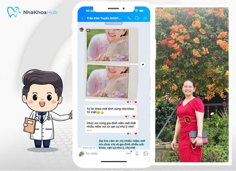 Khách hàng Kim Tuyến nhận xét về Nha khoa Trí Việt Khách hàng Kim Tuyến nhận xét về Nha khoa Trí Việt
