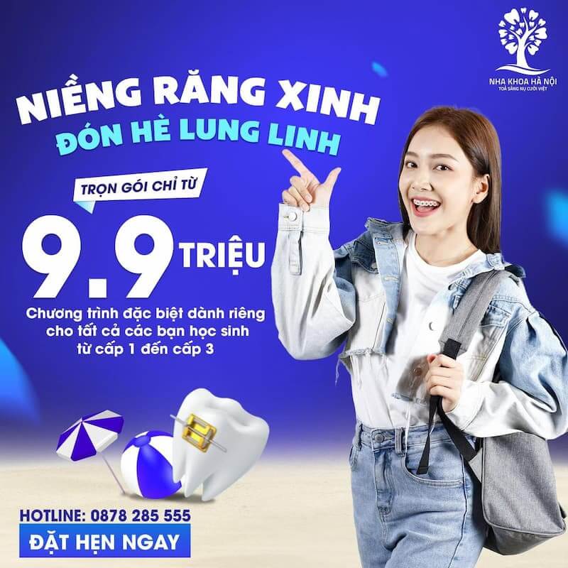 Halo Smile tặng ưu đãi gói niềng răng 9.9 triệu đồng
