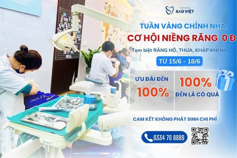 Khuyến mãi nha khoa Sao Việt tháng 06/2024