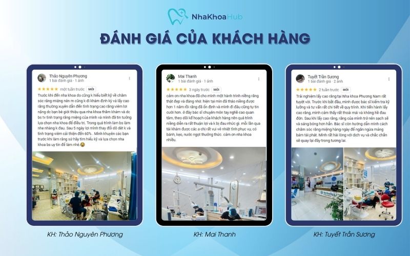 Đánh giá của khách hàng về nha khoa Phương Nam