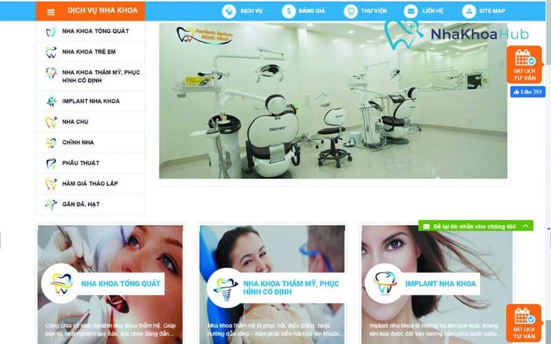 Các dịch vụ nổi bật tại nha khoa Minh Nhựt