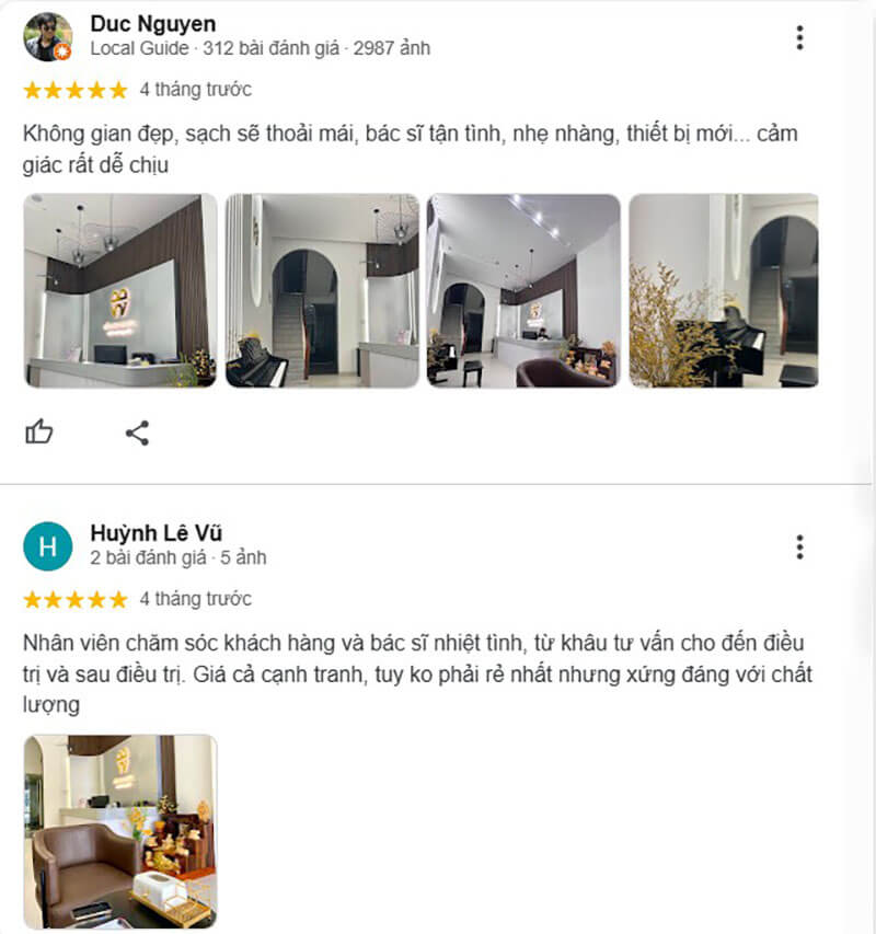 Khách hàng dành nhiều lời khen cho không gian và đội ngũ nhân viên