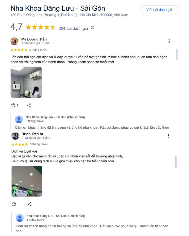 Theo khảo sát từ Google, Đăng Lưu nhận về 4,7 sao