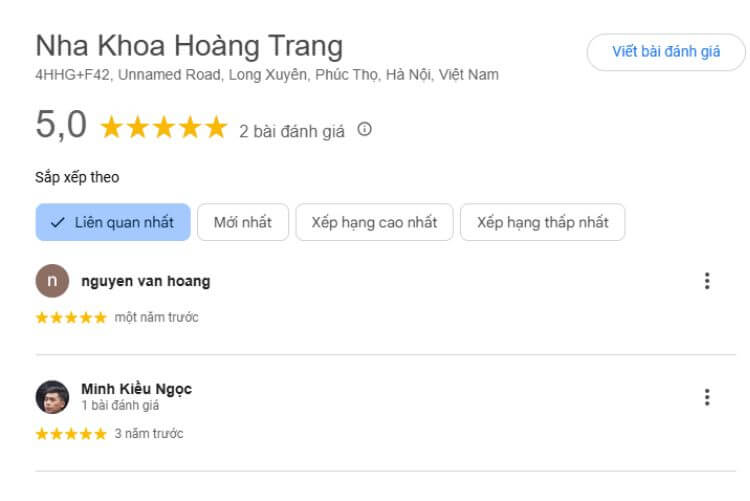 đánh giá từ khách hàng