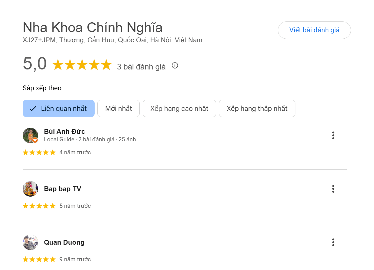 Đánh giá về Chính Nghĩa
