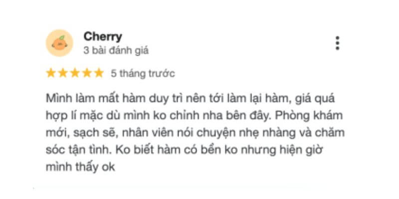 Nha khoa Kỳ Sơn Smile được đánh giá tốt