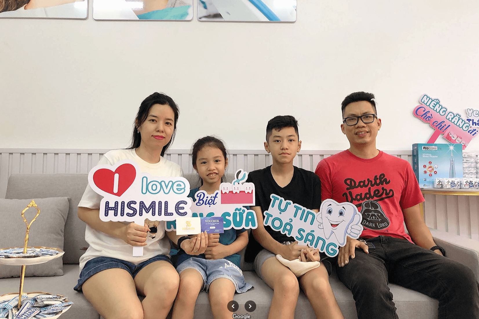 Gia đình anh Tùng Linh đều khám định kỳ tại Hi Smile