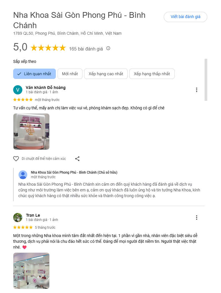 Sài Gòn Phong Phú nổi tiếng với chất lượng dịch vụ và tay nghề của các bác sĩ