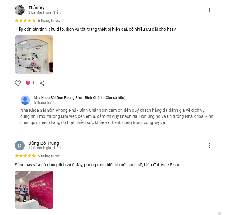 Sài Gòn Phong Phú nổi tiếng với chất lượng dịch vụ và tay nghề của các bác sĩ