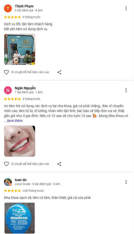 Việt Mỹ cung cấp cho khách hàng nhiều lựa chọn chăm sóc răng miệng với giá cả hợp lý