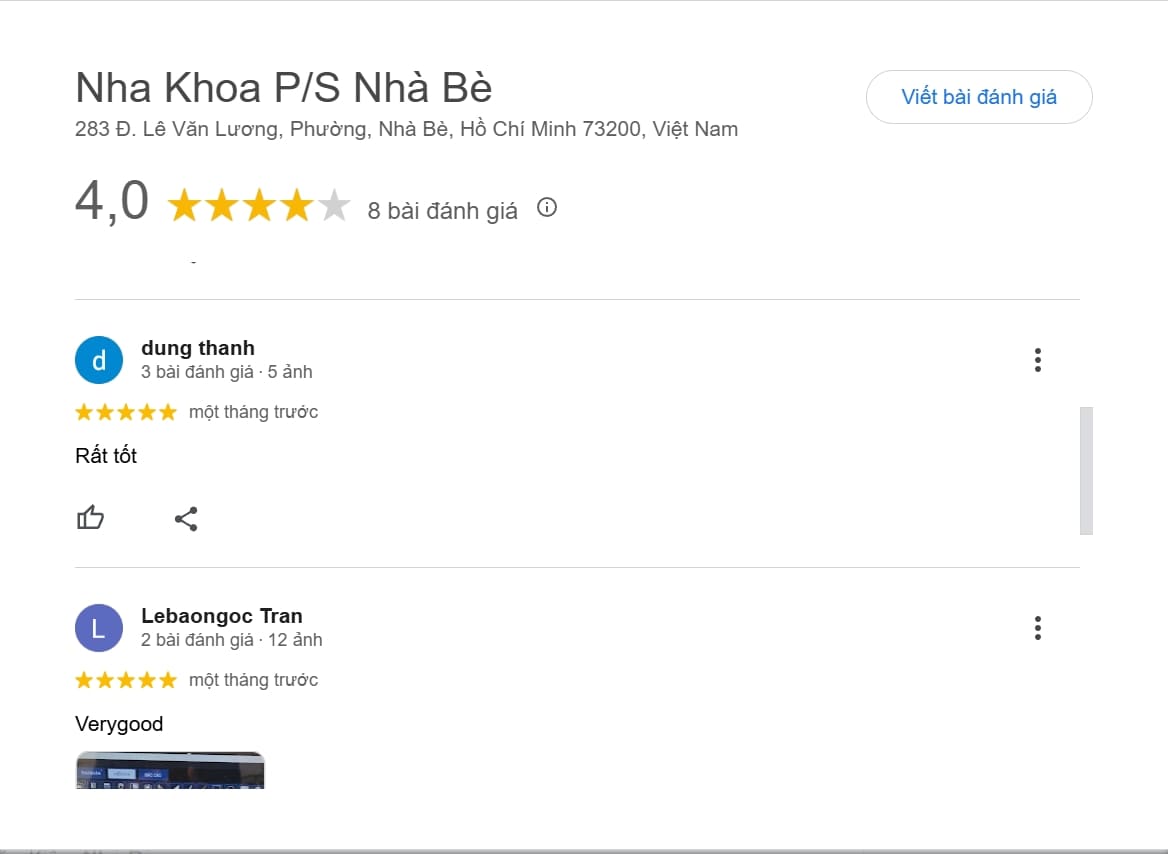 Nha khoa P/S Nhà Bè cung cấp đa dạng dịch vụ chữa răng cơ bản