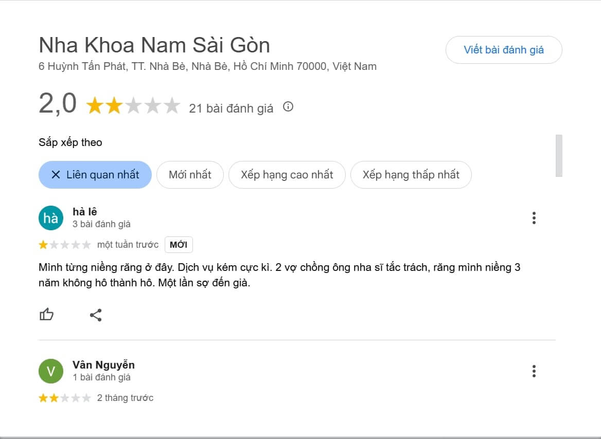 Nha khoa Nam Sài Gòn chuyên về lĩnh vực thẩm mỹ răng, phân khúc cao cấp