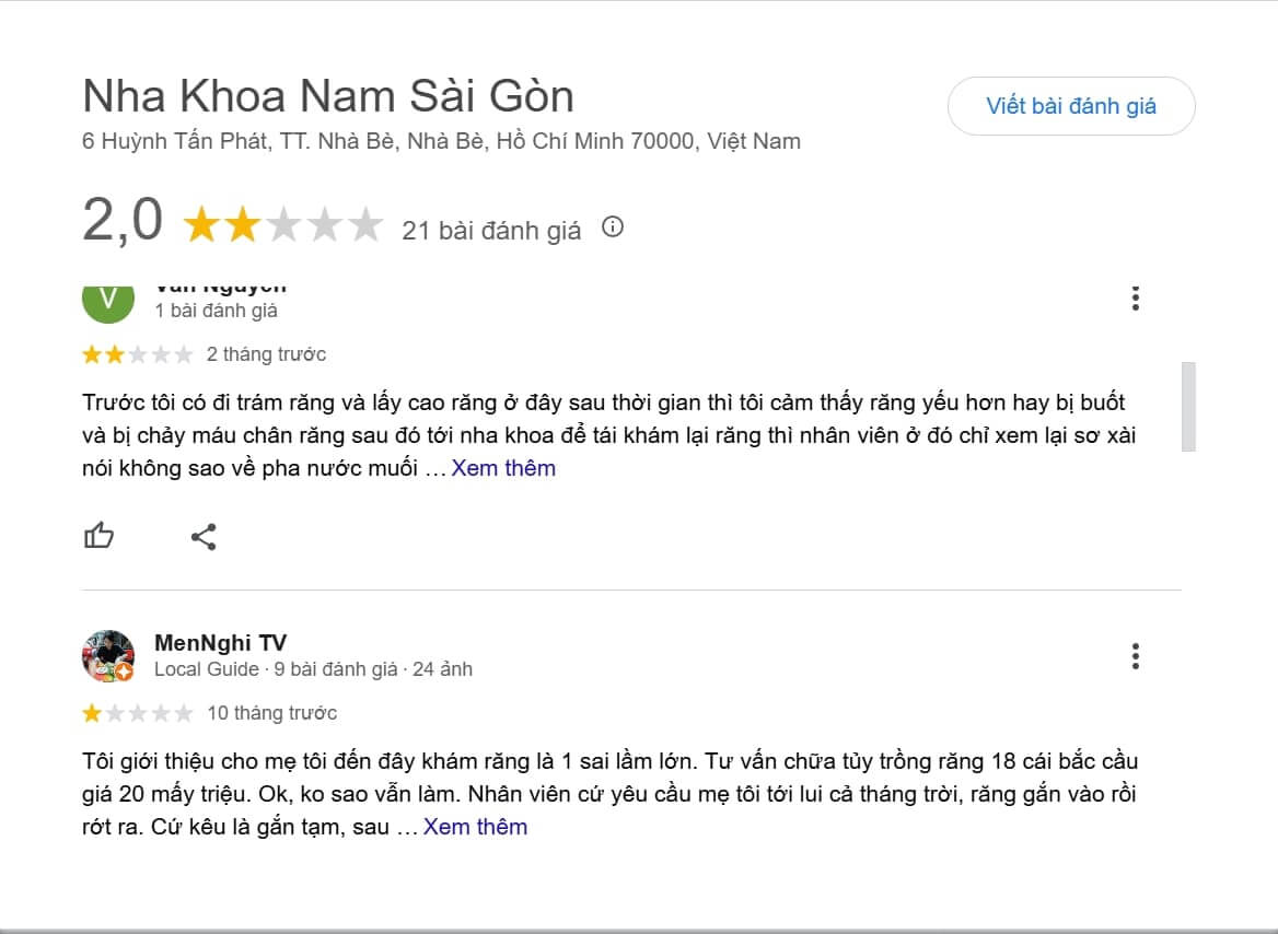 Nha khoa Nam Sài Gòn chuyên về lĩnh vực thẩm mỹ răng, phân khúc cao cấp