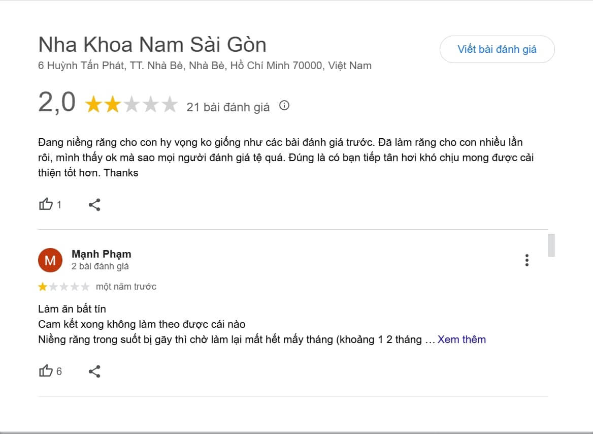 Nha khoa Nam Sài Gòn chuyên về lĩnh vực thẩm mỹ răng, phân khúc cao cấp