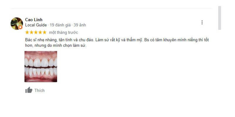 Dịch vụ răng sứ thẩm mỹ tự nhiên, mang lại nụ cười hài hòa