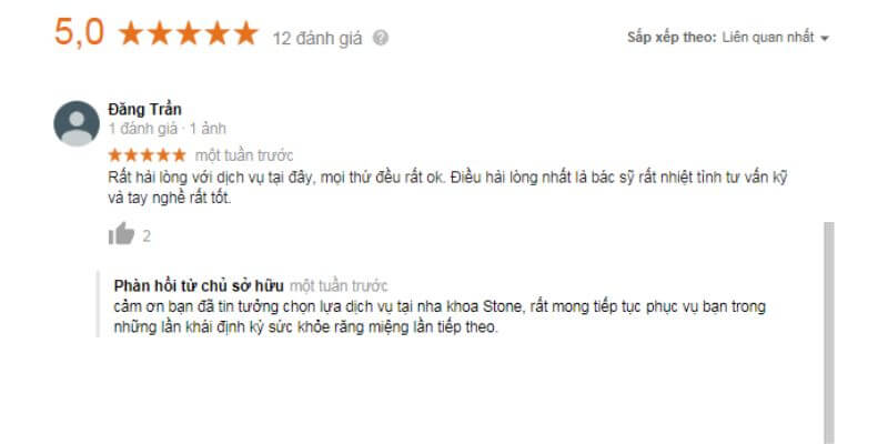 Khách hàng đánh giá cao Nha khoa Đức Minh về chất lượng dịch vụ