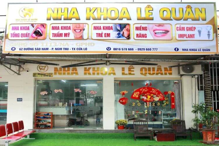 Cơ sở Lê Quân có bãi để xe rộng rãi cho khách