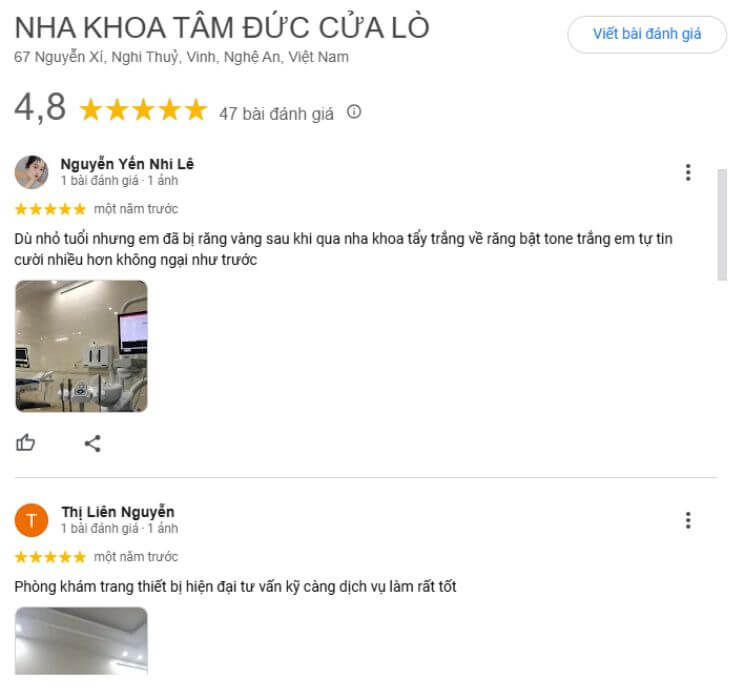 Phòng răng Tâm Đức nằm ở vị trí trung tâm