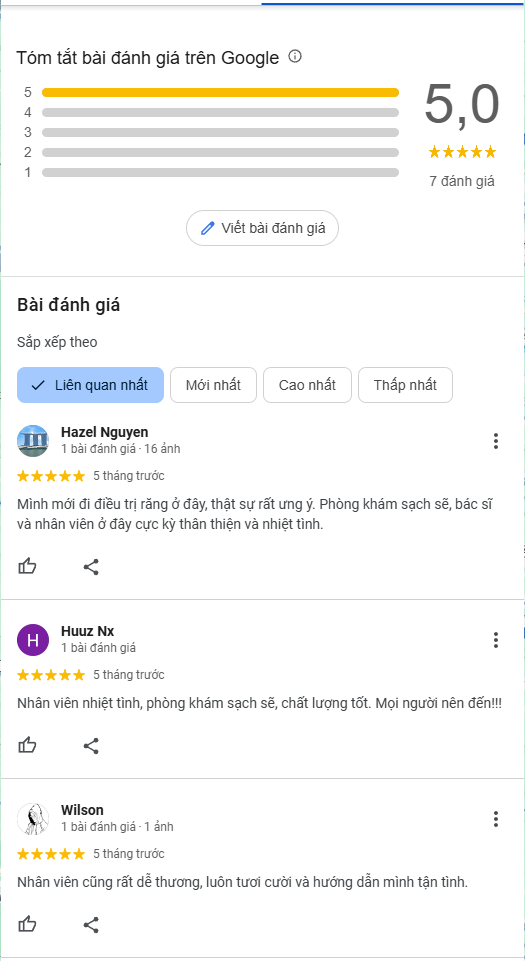 Nha khoa Yến Hương do Bác sĩ CKI Vũ Thị Hương phụ trách chuyên môn