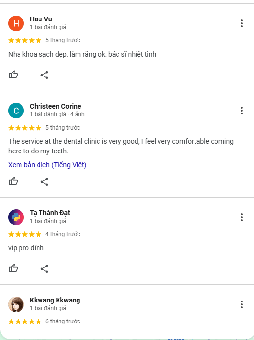 Nha khoa Yến Hương do Bác sĩ CKI Vũ Thị Hương phụ trách chuyên môn