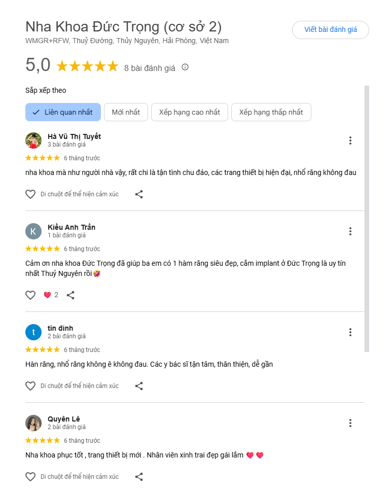 Trung tâm Nha khoa Đức Trọng được thành lập gần 20 năm với 2 cơ sở