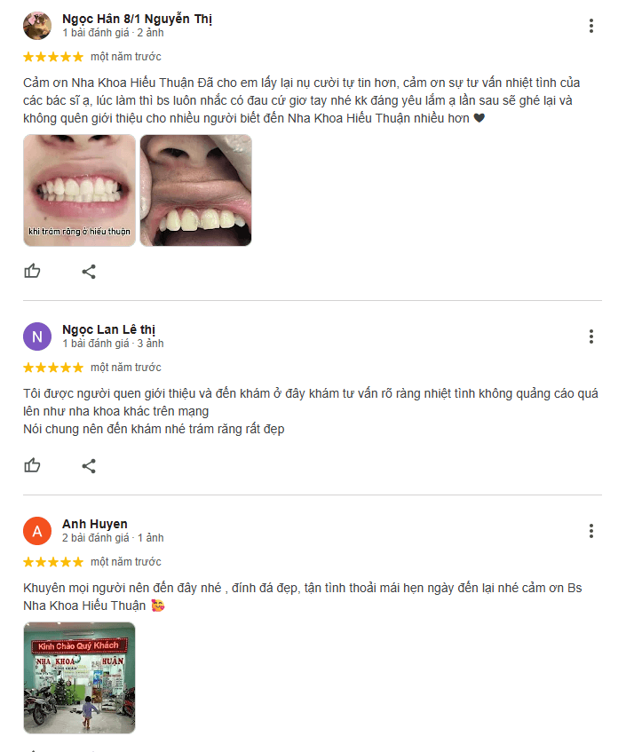 Không thể phủ nhận chất lượng dịch vụ của nha khoa, nơi đây được nhiều khách hàng đánh giá cao và dự định sẽ quay lại khi có nhu cầu