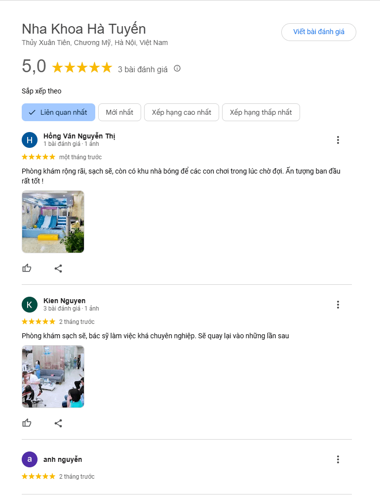 Đánh giá từ khách hàng