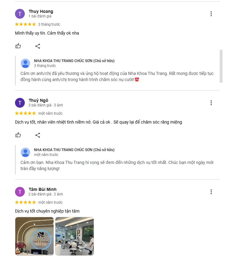 Đánh giá từ khách hàng