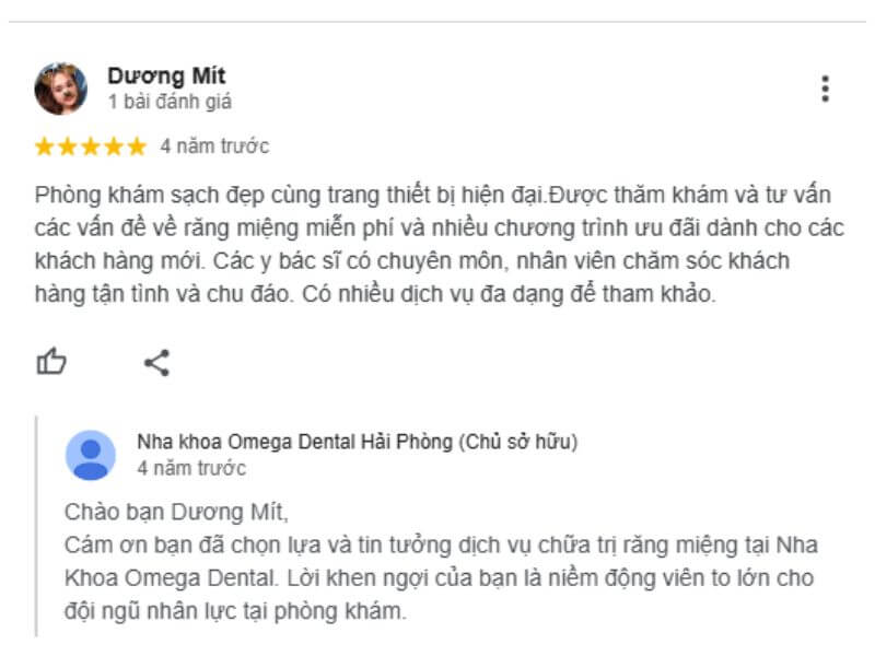 Omega Hải Phòng được công nhận bởi Bộ Y tế với giấy phép hoạt động số 000304/HP-GPHĐ
