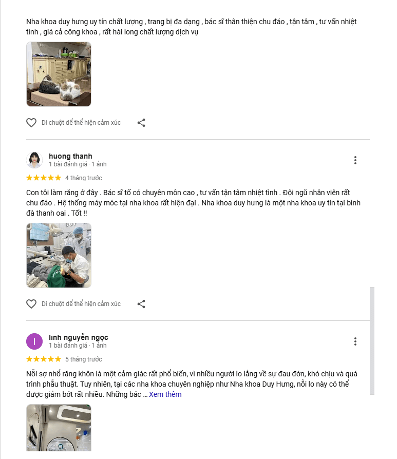 Đánh giá từ khách hàng