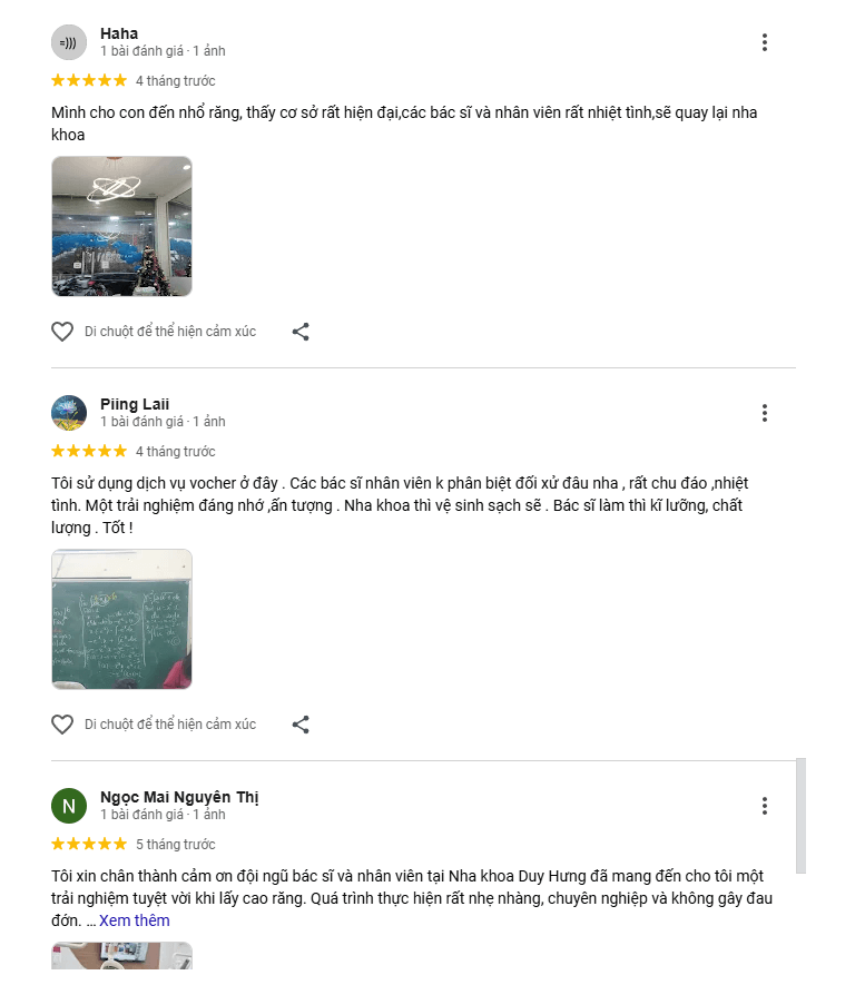 Đánh giá từ khách hàng