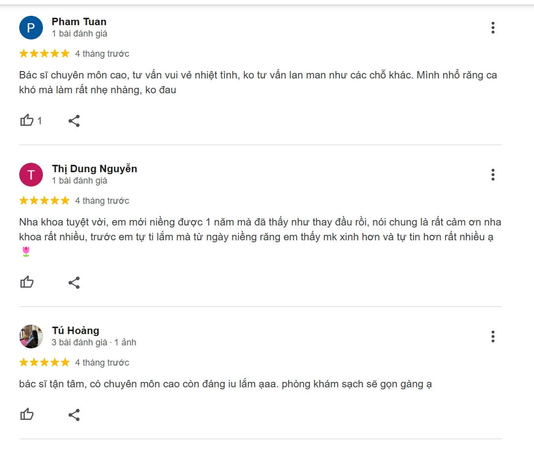 Đánh giá từ khách hàng