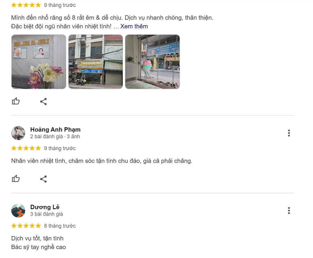 Đánh giá từ khách hàng