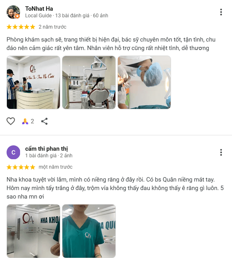 Phản hồi thực tế từ khách hàng